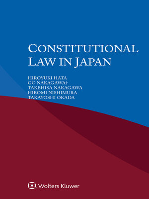 cover image of Constitutional Law in Japan